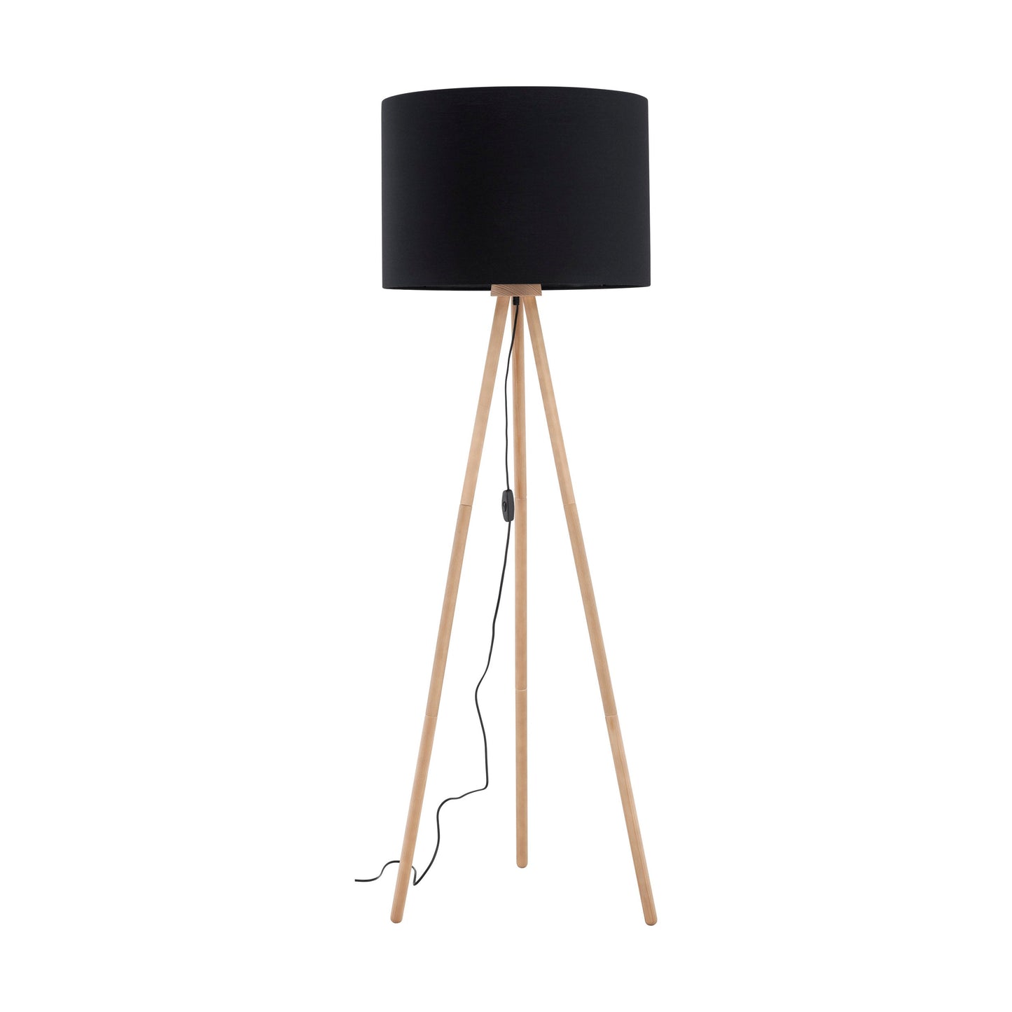 Lampadaire en bois et lin TOKYO pour salon et chambre
