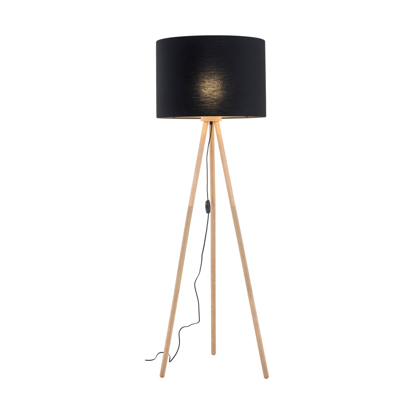 Lampadaire en bois et lin TOKYO pour salon et chambre