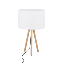 TOKYO Wood Tripod Table Lamp for Bedroom & Nightstand