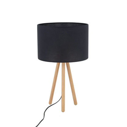 Lampe de chevet et de chambre Tokyo sur trépied en bois (Liquidation)