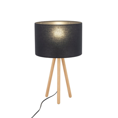Lampe de chevet et de chambre Tokyo sur trépied en bois (Liquidation)