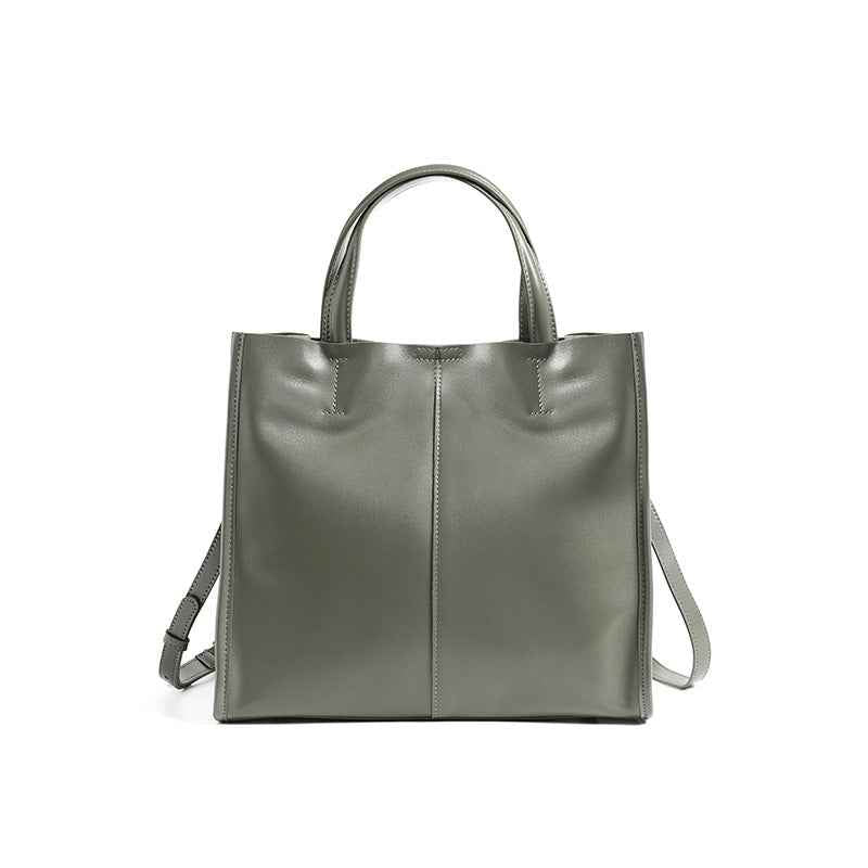 Sac à main élégant et polyvalent en cuir véritable haut de gamme pour femme