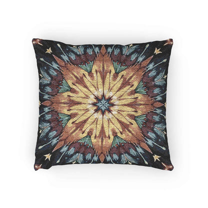 Oreiller tissé mandala étoile géométrique | Décoration Bohème, Style Kilim