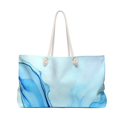 Sac de voyage Blue Marble Wave | Grand sac fourre-tout abstrait océan