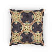Geometric Mosaic Pattern Woven Pillow | Boho Tile Throw Cushion