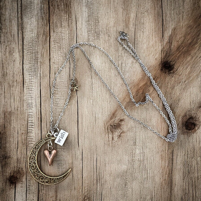 Collier Je t'aime jusqu'à la lune