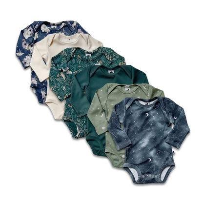 Bamboo Baby Long-Sleeved Bodysuit | Night Sky