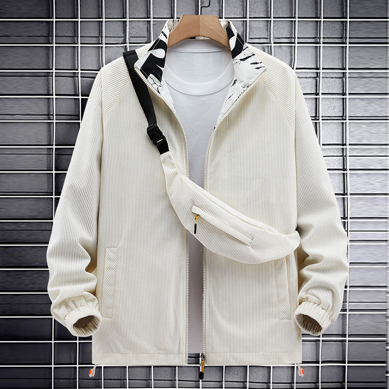 Veste en velours côtelé tendance pour garçon