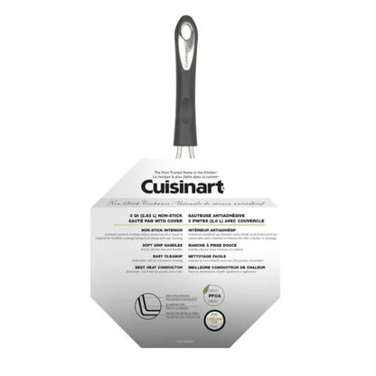 CUISINART 5533-24SVEC 3Qt Non-Stick Saute Pan with Cover