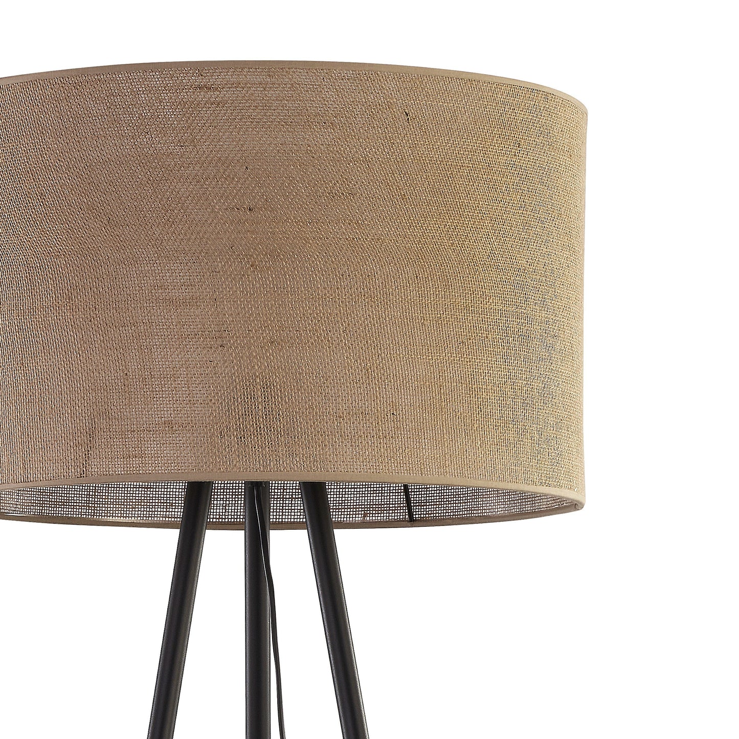 Lampadaire en JUTE Tressé Naturel pour Salon, Chambre et Coin Lecture – Éclairage Minimaliste Scandinave