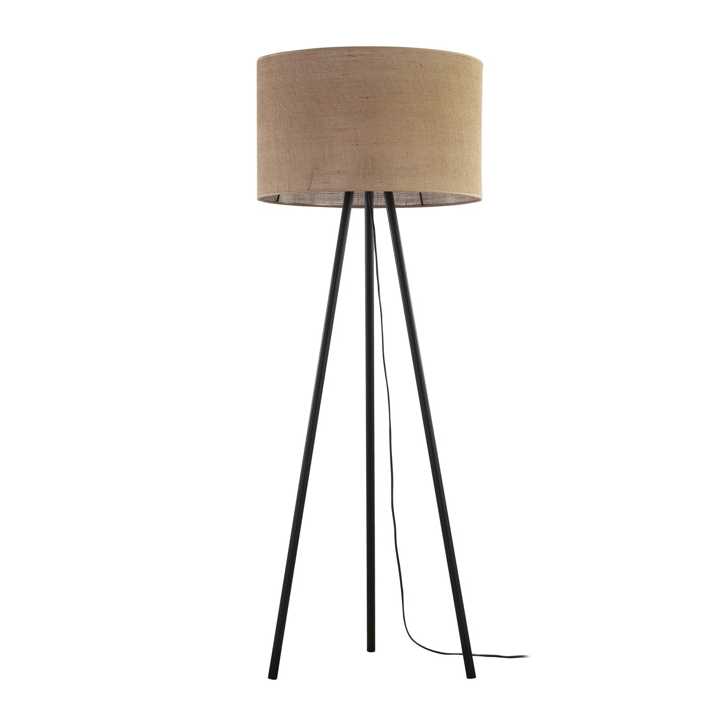 Lampadaire en JUTE Tressé Naturel pour Salon, Chambre et Coin Lecture – Éclairage Minimaliste Scandinave