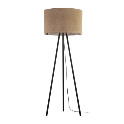 Lampadaire en JUTE Tressé Naturel pour Salon, Chambre et Coin Lecture – Éclairage Minimaliste Scandinave