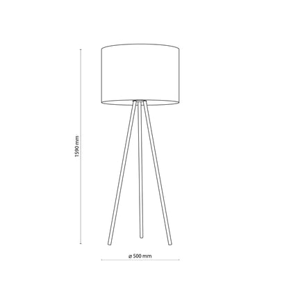 Lampadaire en JUTE Tressé Naturel pour Salon, Chambre et Coin Lecture – Éclairage Minimaliste Scandinave