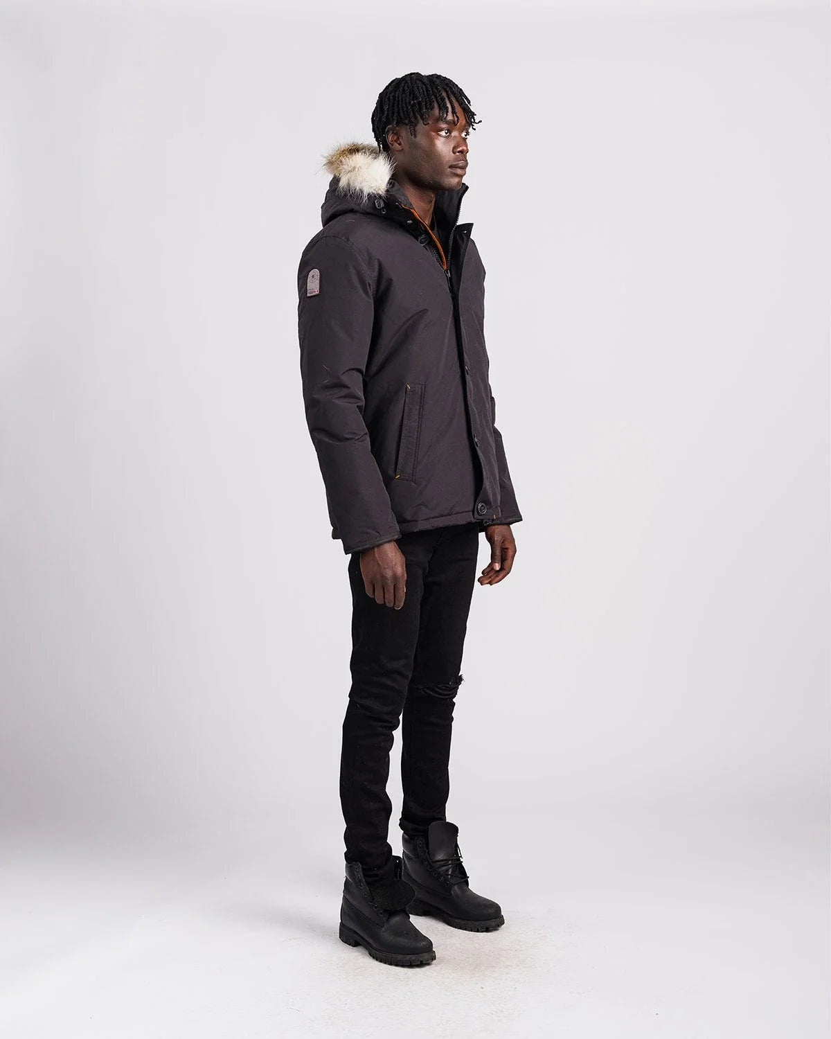 Outdoor Survival Canada Men's Nyik -40 Down Parka, Orca Black, Small - ON DISPLAY