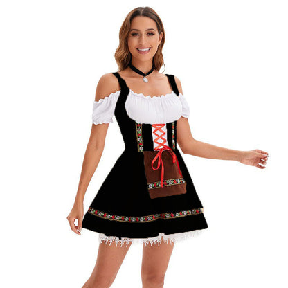Costume de festival de la bière pour femme – Tenue de spectacle et robe de fête inspirée de l'Oktoberfest