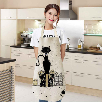 Tablier de chat mignon style dessin animé européen et américain