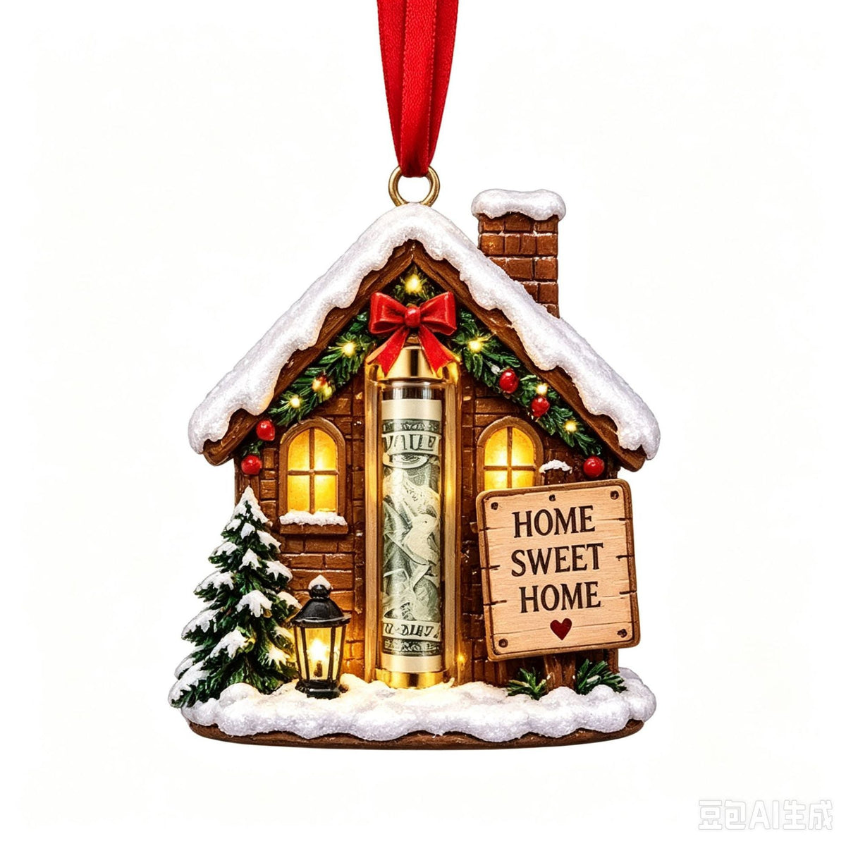 Christmas Cash Holder Ornament