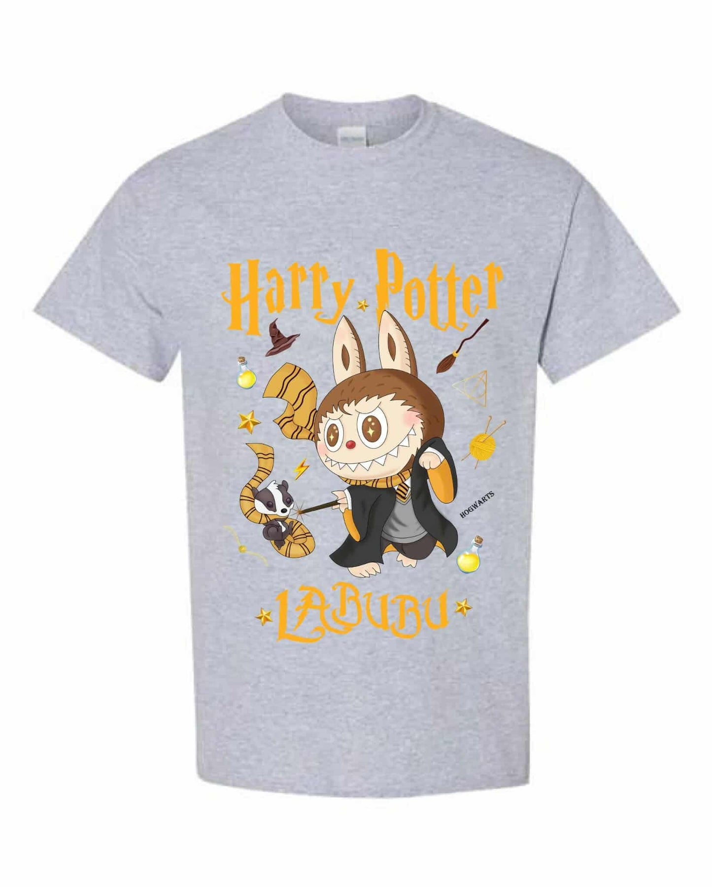 [Taille enfant] T-shirt Harry Potter Labubu – Motif sorcier mignon, 100 % coton