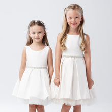 Robe de cérémonie Celeste en satin pour fille