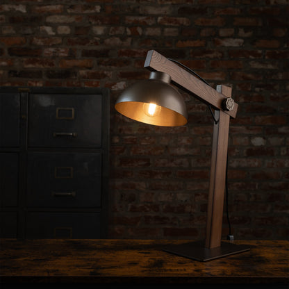 Lampe de chevet scandinave OSLO marron
