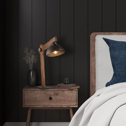 Lampe de chevet scandinave OSLO marron