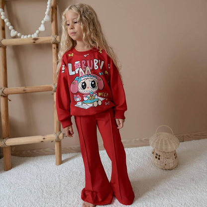 Ensemble décontracté pour filles La-Bu-Bu Sister
