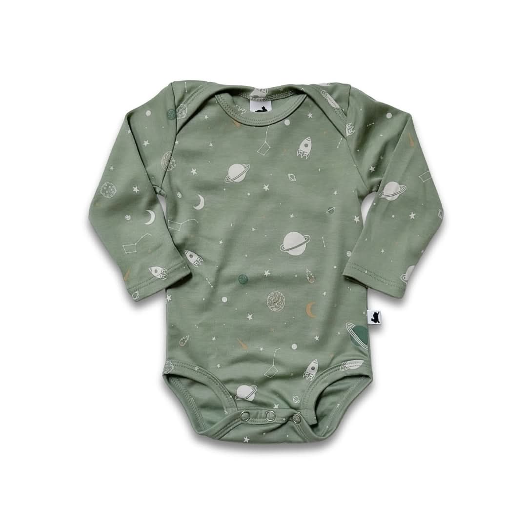 Bamboo Baby Long-Sleeved Bodysuit | Night Sky