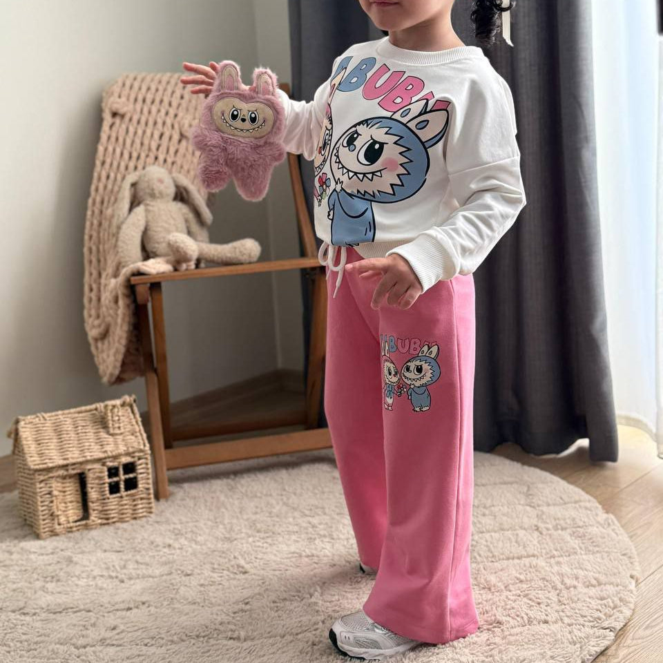 Ensemble décontracté La-Bu-Bu Friends pour filles