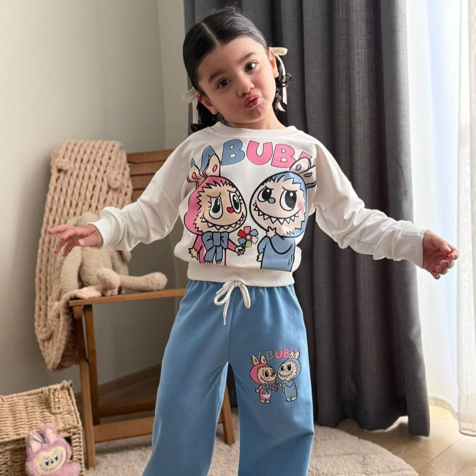 Ensemble décontracté La-Bu-Bu Friends pour filles