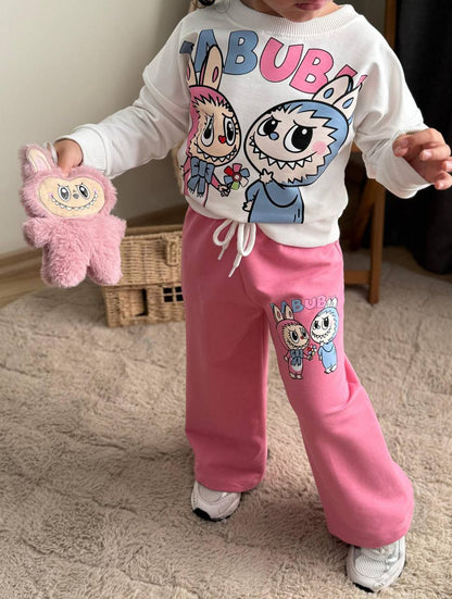 Ensemble décontracté La-Bu-Bu Friends pour filles