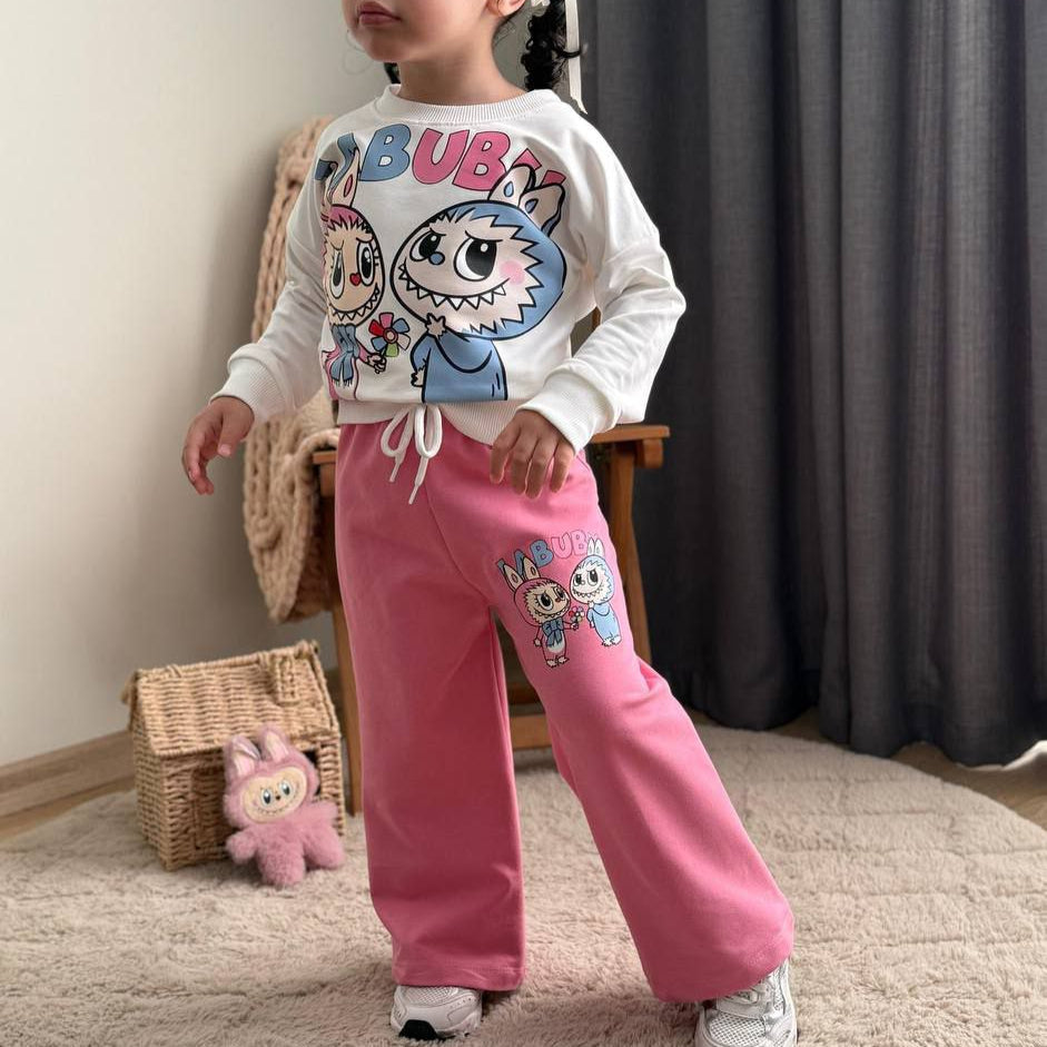 Ensemble décontracté La-Bu-Bu Friends pour filles