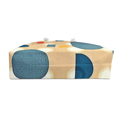 Sac de voyage géométrique mi-century | Motifs pois rétro | Cabas Maman nomade | Sac de transport pour essentiels de bébé | Sac de plage de voyage