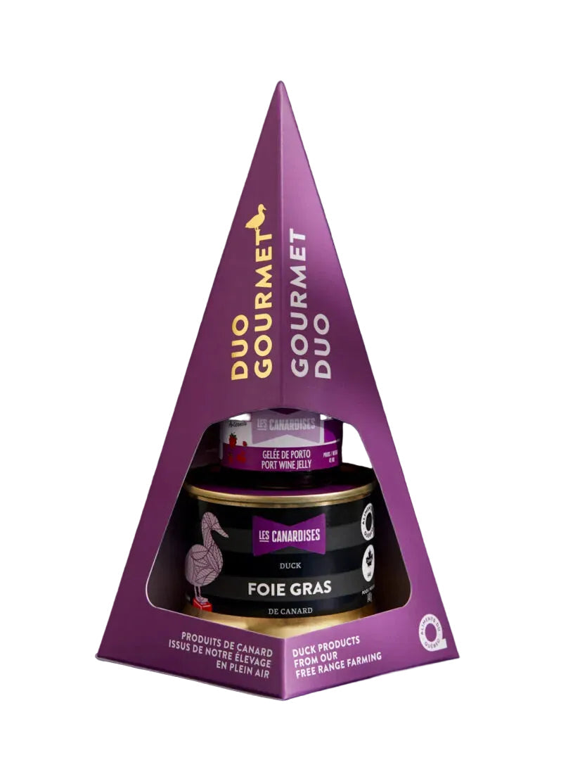 Coffret Duo – Foie gras de canard et gelée de framboise au porto