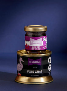 Coffret Duo – Foie gras de canard et gelée de framboise au porto