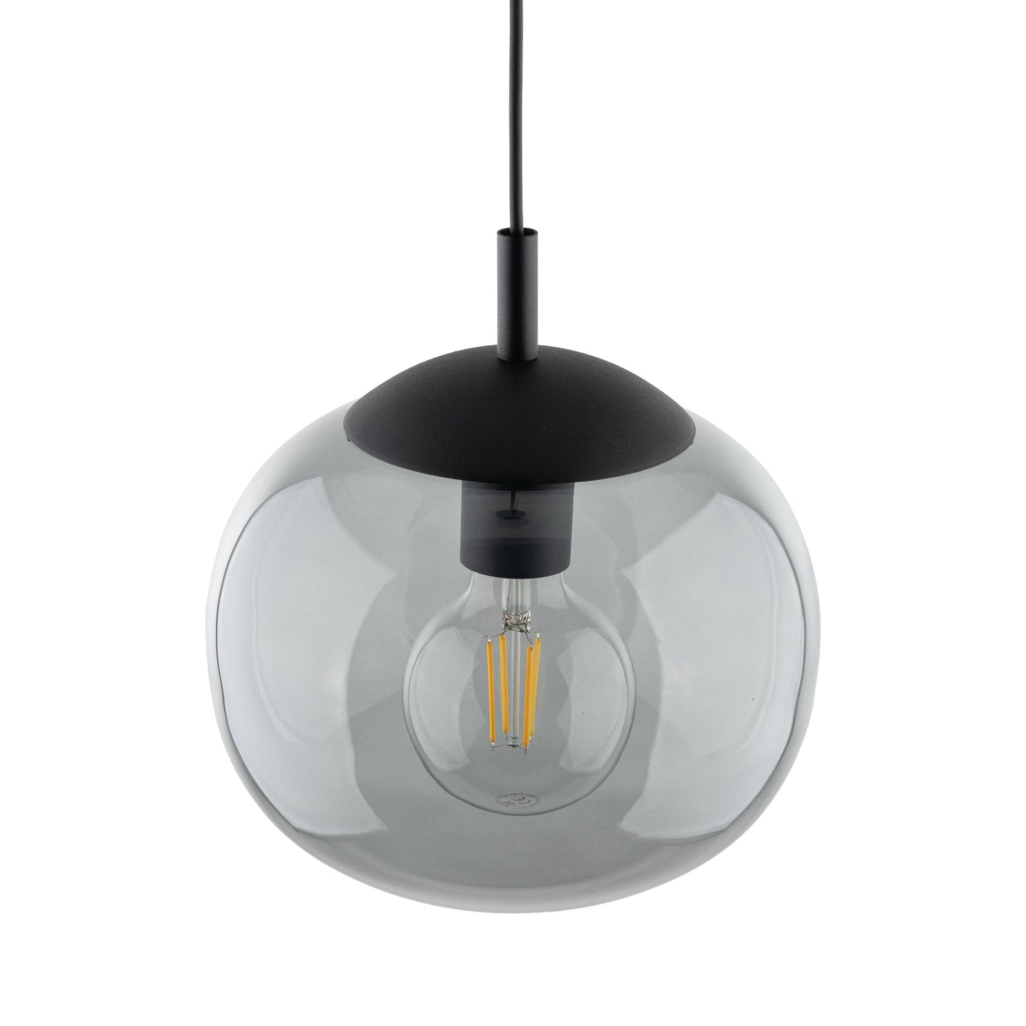 Suspension scandinave en verre et graphite VIBE pour îlot de cuisine et table à manger
