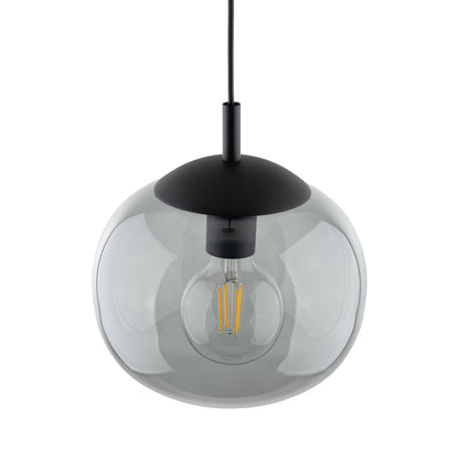 Suspension scandinave en verre et graphite VIBE pour îlot de cuisine et table à manger