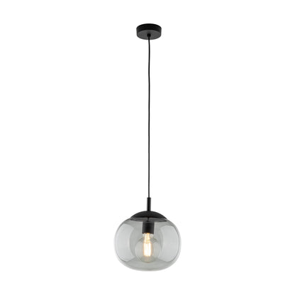 Suspension scandinave en verre et graphite VIBE pour îlot de cuisine et table à manger