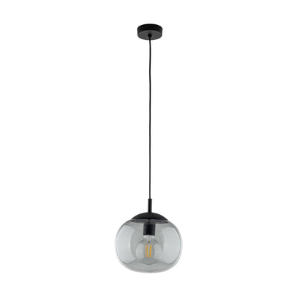 Suspension scandinave en verre et graphite VIBE pour îlot de cuisine et table à manger