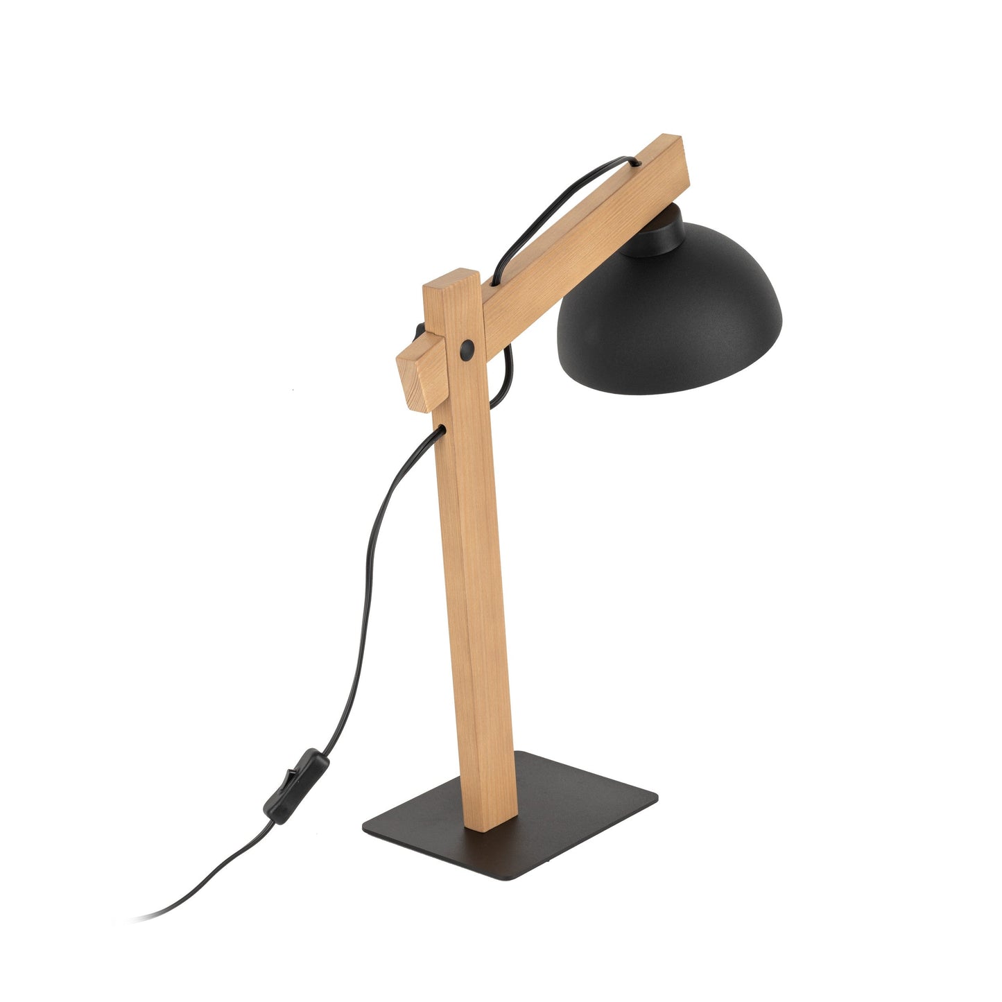 OSLO Black Scandinavian Table Lamp for Bedroom & Nightstand