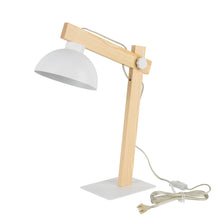 OSLO White Scandinavian Table Lamp for Bedroom & Nightstand