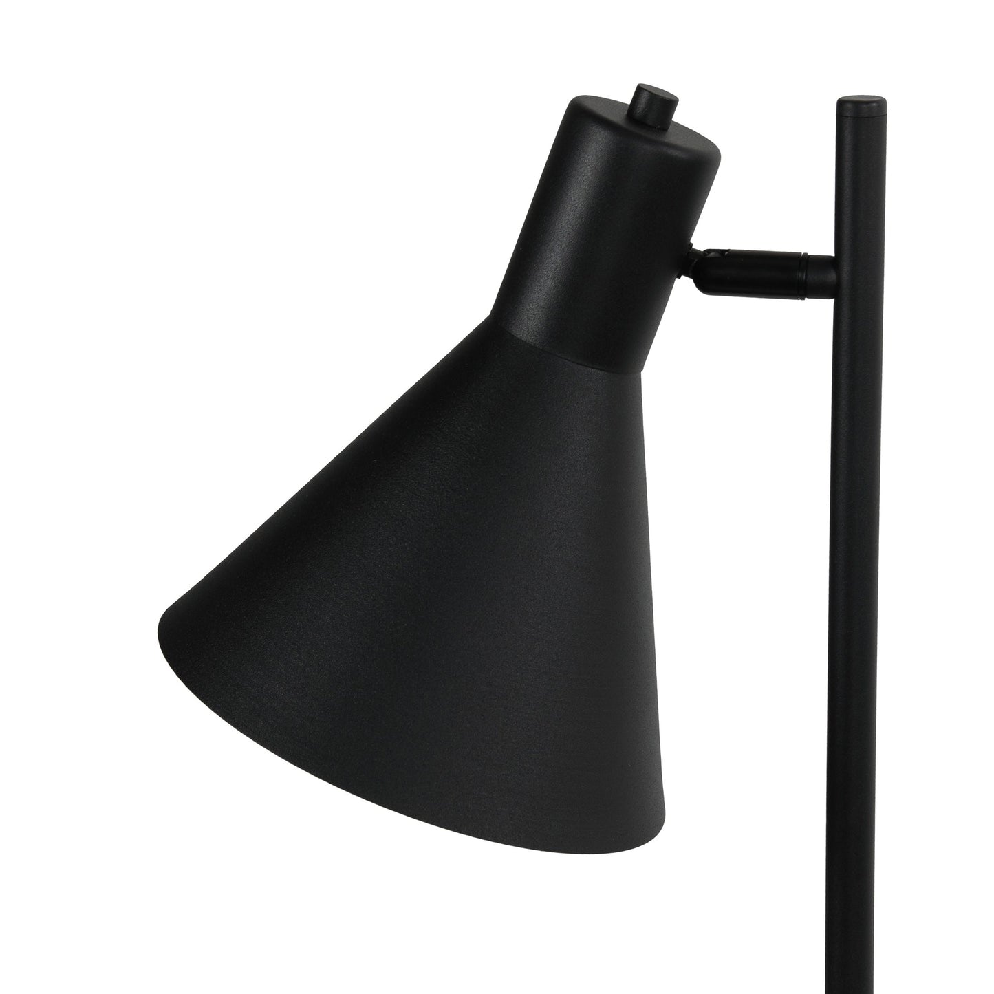 JUMP Black Industrial Tray Floor Lamp for Living Room & Reading Nook