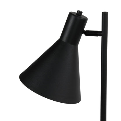 JUMP Black Industrial Tray Floor Lamp for Living Room & Reading Nook