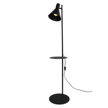 JUMP Black Industrial Tray Floor Lamp for Living Room & Reading Nook