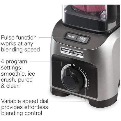 HAMILTON BEACH PROFESSIONAL 58870 Quiet Shield Blender - Refurbished with Home Essentials warranty