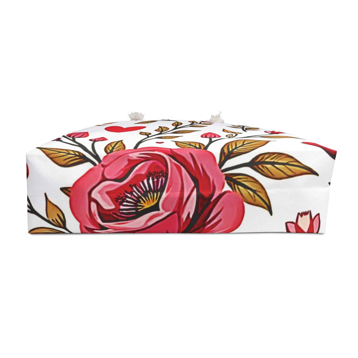 Sac de voyage cabas "Cœur Floral" | Fourre-tout de voyage "Gribouillis Romantique" | Sac de maman débordée | Cadeau pour maman