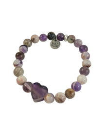 Bracelet Cœur Améthyste