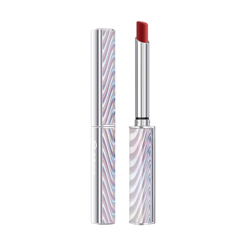 Rouge à lèvres élégant argenté chic