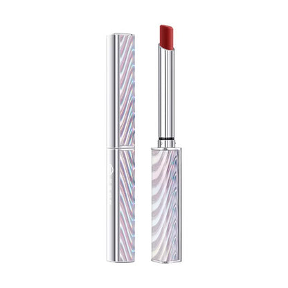 Rouge à lèvres élégant argenté chic