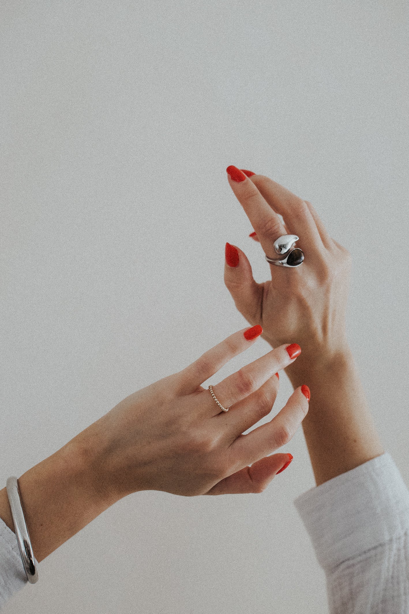 Bague extensible en or laminé / argent sterling