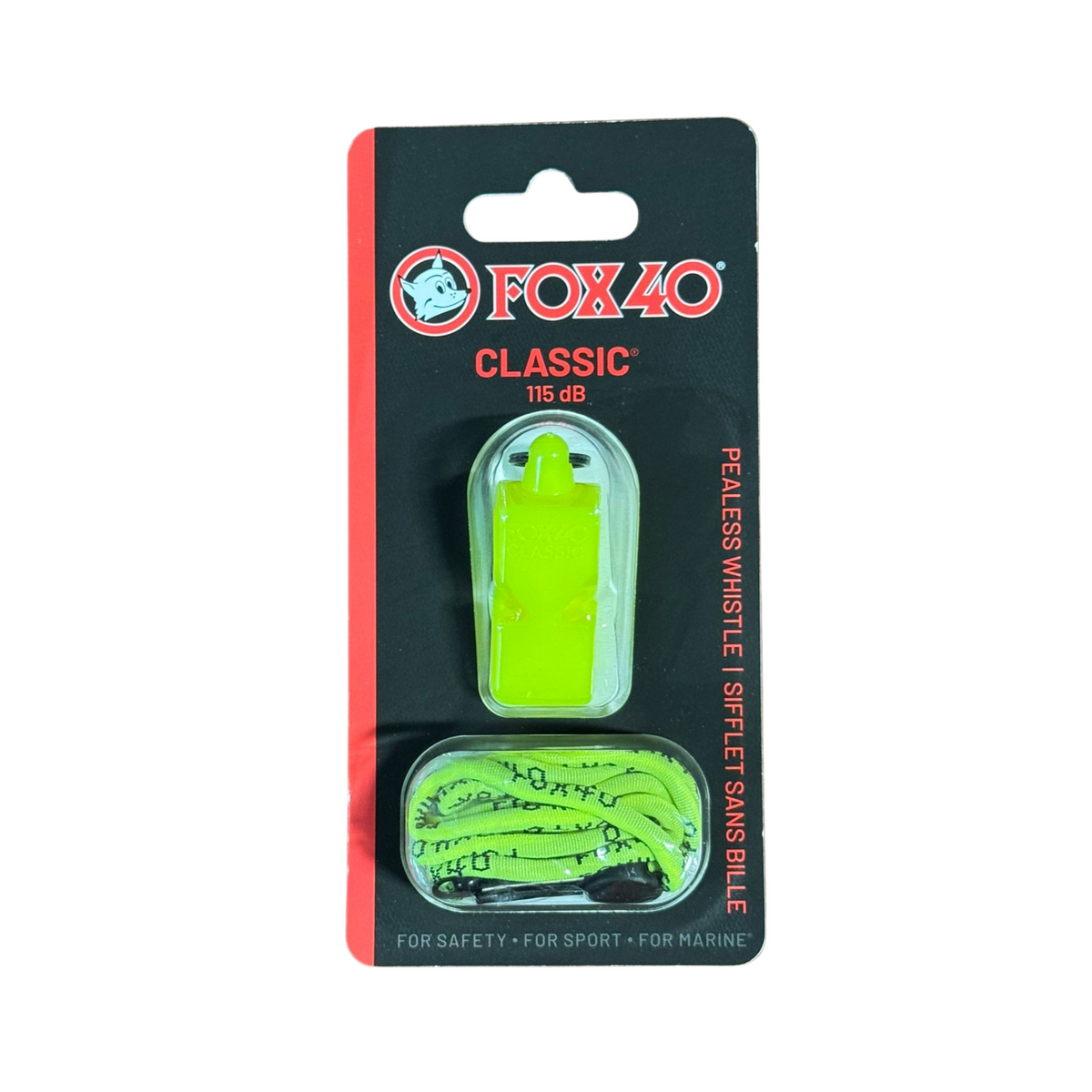 Fox 40 Classic Whistle with Lanyard
